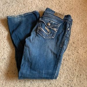 Silver Boot Cut Jeans
